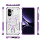 For Redmi Turbo 4 BIBERCAS Transparent Color Series MagSafe Air Bag Shockproof Phone Case(Purple) - 2