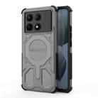 For Redmi K70E BIBERCAS Real Color Series MagSafe Shockproof Phone Case(Gray) - 1