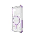 For Samsung Galaxy S25 5G BIBERCAS Transparent Color Series MagSafe Air Bag Shockproof Phone Case(Purple) - 3