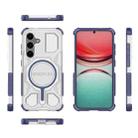 For Samsung Galaxy S25 5G BIBERCAS Transparent Color Series MagSafe Air Bag Shockproof Phone Case(Blue) - 2