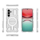 For Samsung Galaxy S25 5G BIBERCAS Transparent Color Series MagSafe Air Bag Shockproof Phone Case(White) - 2