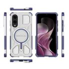 For Samsung Galaxy S25 Edge 5G BIBERCAS Transparent Color Series MagSafe Air Bag Shockproof Phone Case(Blue) - 2