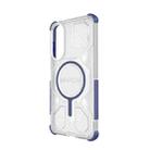 For Samsung Galaxy S25 Edge 5G BIBERCAS Transparent Color Series MagSafe Air Bag Shockproof Phone Case(Blue) - 3