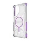For Samsung Galaxy S25 Ultra 5G BIBERCAS Transparent Color Series MagSafe Air Bag Shockproof Phone Case(Purple) - 3