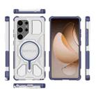 For Samsung Galaxy S25 Ultra 5G BIBERCAS Transparent Color Series MagSafe Air Bag Shockproof Phone Case(Blue) - 2