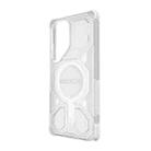 For Samsung Galaxy S25 Ultra 5G BIBERCAS Transparent Color Series MagSafe Air Bag Shockproof Phone Case(White) - 3