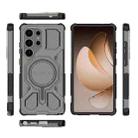 For Samsung Galaxy S25 Ultra 5G BIBERCAS Transparent Color Series MagSafe Air Bag Shockproof Phone Case(Black) - 2