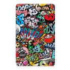 For Xiaomi Redmi Pad SE 8.7 Custer Painted 3-Fold Stand Leather Smart Tablet Case(Graffiti) - 2