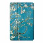 For Xiaomi Redmi Pad SE 8.7 Custer Painted 3-Fold Stand Leather Smart Tablet Case(Apricot Blossom) - 2