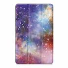 For Xiaomi Redmi Pad SE 8.7 Custer Painted 3-Fold Stand Leather Smart Tablet Case(Milky Way) - 2