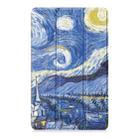 For Xiaomi Redmi Pad SE 8.7 Custer Painted 3-Fold Stand Leather Smart Tablet Case(Starry Sky) - 2