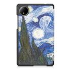 For Xiaomi Redmi Pad SE 8.7 Custer Painted 3-Fold Stand Leather Smart Tablet Case(Starry Sky) - 3