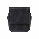 For Samsung Galaxy Z Flip7 / 6 / 5 / 4 Mini Long Shoulder Chain Crossbody Folding Magnetic Leather Phone Bag(Black) - 3