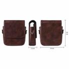 For ZTE nubia Flip2 / Flip Mini Long Shoulder Chain Crossbody Folding Magnetic Leather Phone Bag(Brown) - 2