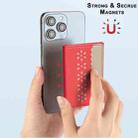 BFK25 BINFEN Color Flowers Magsafe Magnetic Leather Card Bag(Red) - 2