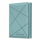 BFK24 Diamond Embossed Magsafe Magnetic Leather Card Bag(Green) - 1
