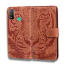 For Huawei P smart 2020 Tiger Embossing Pattern Horizontal Flip Leather Case with Holder & Card Slots & Wallet(Brown) - 2