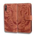 For Huawei P smart S / Enjoy 10S Tiger Embossing Pattern Horizontal Flip Leather Case with Holder & Card Slots & Wallet(Brown) - 2