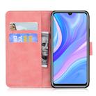 For Huawei P smart S / Enjoy 10S Tiger Embossing Pattern Horizontal Flip Leather Case with Holder & Card Slots & Wallet(Pink) - 3