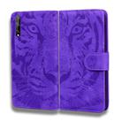 For Huawei P smart S / Enjoy 10S Tiger Embossing Pattern Horizontal Flip Leather Case with Holder & Card Slots & Wallet(Purple) - 2