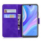 For Huawei P smart S / Enjoy 10S Tiger Embossing Pattern Horizontal Flip Leather Case with Holder & Card Slots & Wallet(Purple) - 3