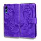 For Huawei P smart Z / Y9 Prime (2019) Tiger Embossing Pattern Horizontal Flip Leather Case with Holder & Card Slots & Wallet(Purple) - 2