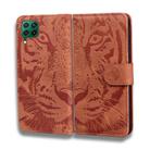 For Huawei P40 Lite / nova 6 SE Tiger Embossing Pattern Horizontal Flip Leather Case with Holder & Card Slots & Wallet(Brown) - 2