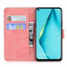 For Huawei P40 Lite / nova 6 SE Tiger Embossing Pattern Horizontal Flip Leather Case with Holder & Card Slots & Wallet(Pink) - 3