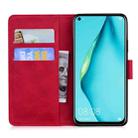 For Huawei P40 Lite / nova 6 SE Tiger Embossing Pattern Horizontal Flip Leather Case with Holder & Card Slots & Wallet(Red) - 3