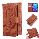 For Huawei Y5 (2019) / Honor 8S Tiger Embossing Pattern Horizontal Flip Leather Case with Holder & Card Slots & Wallet(Brown) - 1