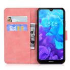 For Huawei Y5 (2019) / Honor 8S Tiger Embossing Pattern Horizontal Flip Leather Case with Holder & Card Slots & Wallet(Pink) - 3