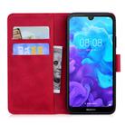 For Huawei Y5 (2019) / Honor 8S Tiger Embossing Pattern Horizontal Flip Leather Case with Holder & Card Slots & Wallet(Red) - 3
