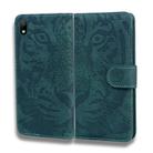For Huawei Y5 (2019) / Honor 8S Tiger Embossing Pattern Horizontal Flip Leather Case with Holder & Card Slots & Wallet(Green) - 2