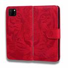 For Huawei Y5p Tiger Embossing Pattern Horizontal Flip Leather Case with Holder & Card Slots & Wallet(Red) - 2