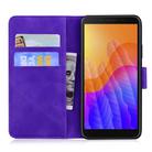 For Huawei Y5p Tiger Embossing Pattern Horizontal Flip Leather Case with Holder & Card Slots & Wallet(Purple) - 3