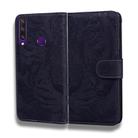 For Huawei Y6p Tiger Embossing Pattern Horizontal Flip Leather Case with Holder & Card Slots & Wallet(Black) - 1