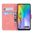 For Huawei Y6p Tiger Embossing Pattern Horizontal Flip Leather Case with Holder & Card Slots & Wallet(Pink) - 3
