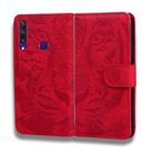 For Huawei Y6p Tiger Embossing Pattern Horizontal Flip Leather Case with Holder & Card Slots & Wallet(Red) - 2