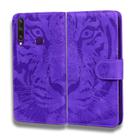 For Huawei Y6p Tiger Embossing Pattern Horizontal Flip Leather Case with Holder & Card Slots & Wallet(Purple) - 2