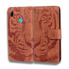 For Huawei P smart (2019) Tiger Embossing Pattern Horizontal Flip Leather Case with Holder & Card Slots & Wallet(Brown) - 2