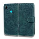 For Huawei P smart (2019) Tiger Embossing Pattern Horizontal Flip Leather Case with Holder & Card Slots & Wallet(Green) - 2