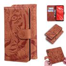 For Huawei Enjoy 9s Tiger Embossing Pattern Horizontal Flip Leather Case with Holder & Card Slots & Wallet(Brown) - 1