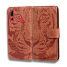 For Huawei Enjoy 9s Tiger Embossing Pattern Horizontal Flip Leather Case with Holder & Card Slots & Wallet(Brown) - 2