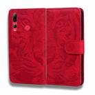 For Huawei Enjoy 9s Tiger Embossing Pattern Horizontal Flip Leather Case with Holder & Card Slots & Wallet(Red) - 2