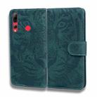 For Huawei Enjoy 9s Tiger Embossing Pattern Horizontal Flip Leather Case with Holder & Card Slots & Wallet(Green) - 2