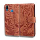 For Huawei P20 Lite / nova 3e Tiger Embossing Pattern Horizontal Flip Leather Case with Holder & Card Slots & Wallet(Brown) - 2