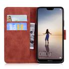 For Huawei P20 Lite / nova 3e Tiger Embossing Pattern Horizontal Flip Leather Case with Holder & Card Slots & Wallet(Brown) - 3