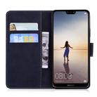 For Huawei P20 Lite / nova 3e Tiger Embossing Pattern Horizontal Flip Leather Case with Holder & Card Slots & Wallet(Black) - 3