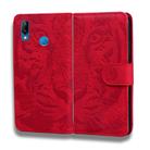 For Huawei P20 Lite / nova 3e Tiger Embossing Pattern Horizontal Flip Leather Case with Holder & Card Slots & Wallet(Red) - 2
