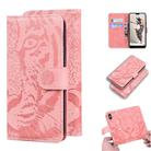 For Huawei P20 Pro Tiger Embossing Pattern Horizontal Flip Leather Case with Holder & Card Slots & Wallet(Pink) - 1